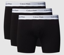 PLUS SIZE Trunks mit Logo-Bund im 3er-Pack