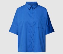 Bluse mit verdeckter Knopfleiste