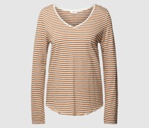 Longsleeve mit V-Ausschnitt