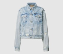 Jeansjacke im Destroyed-Look Modell 'CLASSIC'