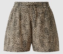 Shorts mit Leopardenmuster