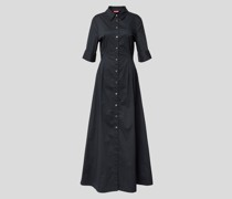 Hemdblusenkleid in Maxilänge