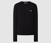 Sweatshirt mit Logo-Applikation