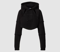 Cropped Hoodie mit Cut Outs