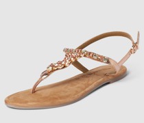 Sandalen mit Ziersteinbesatz