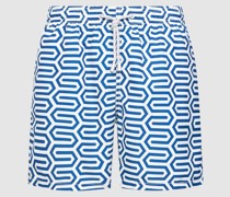Badehose mit Allover-Muster Modell 'GUSTAVIA'