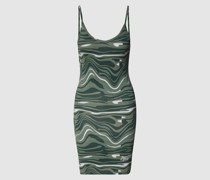Jerseykleid mit Allover-Muster