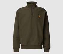 Sweatshirt mit Troyer-Kragen Modell 'AMERICAN SCRIPT'