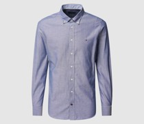 Regular Fit Business-Hemd mit Label-Stitching Modell 'SOLID'