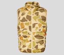 Steppweste mit Camouflage-Muster