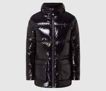 Daunenjacke mit abnehmbarer Kapuze