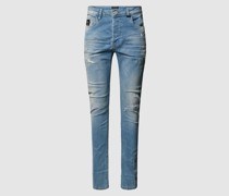 Slim Fit Jeans im Used-Look Modell 'Noel'