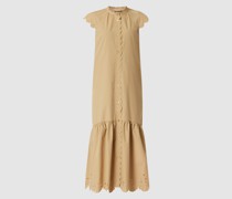 Midikleid mit Lochstickereien Modell 'Elsie'