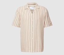 Relaxed Fit Freizeithemd mit Streifenmuster