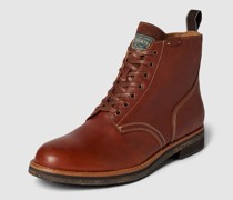 Schnürboots aus echtem Leder