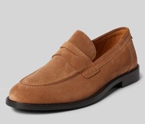 Tassel-Loafer aus Leder mit Ziernähten Modell 'Lozham'