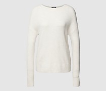 Strickpullover in melierter Optik