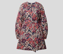 Minikleid mit floralem Muster