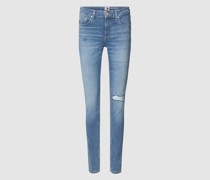 Skinny Fit Jeans im Destroyed-Look Modell 'NORA'