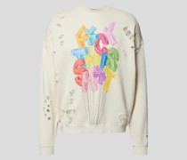 Sweatshirt im Destroyed-Look
