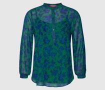 PLUS SIZE Bluse mit floralem Allover-Muster Modell 'Faggio'