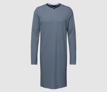 Nachthemd mit Allover-Muster Modell 'Fine Interlock'