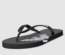 Zehentrenner mit Label-Details Modell 'Basic'