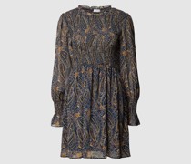 Minikleid mit Allover-Muster