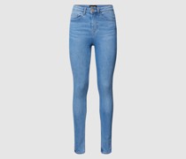 Skinny Fit Jeans mit Kontrastnähten