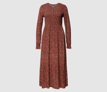 Midikleid mit floralem Muster