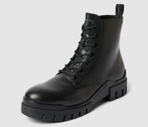 Boots aus Leder mit Label-Details Modell 'COMBAT'
