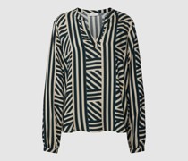 Bluse aus Viskose mit Allover-Muster Modell 'kenny'