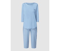 Modern Fit Pyjama aus Baumwolle Modell 'Sweet Dreams'