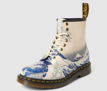 Schnürboots mit Allover-Print