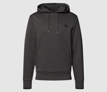 Hoodie mit Label-Stitching