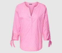 Bluse mit Tunikakragen