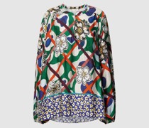 Bluse aus Viskose mit Allover-Muster