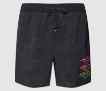 Badehose mit Allover-Muster Modell 'RIOT'