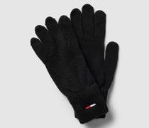 Handschuhe mit Label-Stitching