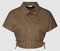 Cropped Bluse mit Schnürung Modell 'PINAR'