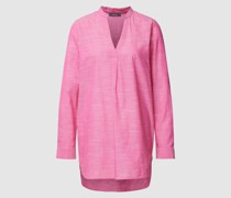 Longbluse mit V-Ausschnitt