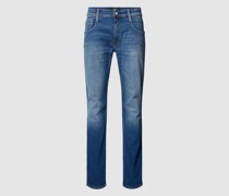 Slim Fit Jeans im 5-Pocket-Design Modell 'Anbass'