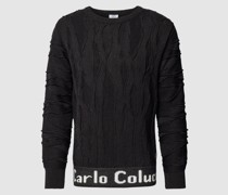 Strickpullover mit Strukturmuster