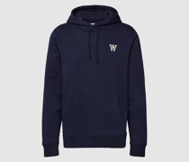 Hoodie mit Label-Stitching Modell 'Ian'