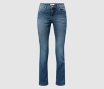 Regular Fit Jeans mit Label-Patch Modell 'CICI 34' Modell CICI