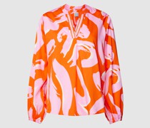 Blusenshirt mit Allover-Muster