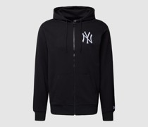 Sweatjacke mit Label-Stitching und Eingrifftaschen