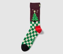 Socken mit Motiv-Print Modell 'Christmas Tree'