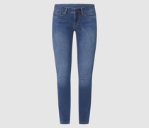 Skinny Fit Mid Waist Jeans mit Stretch-Anteil Modell 'Soho'