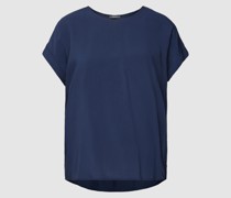 Blusenshirt aus reiner Viskose mit Kellerfalte